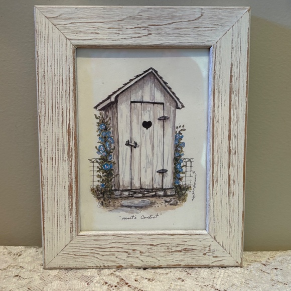MARTA HINSON ARTIST  THREE OUTHOUSE PRINTS - Picture 3 of 5